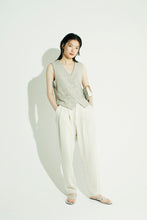 画像をギャラリービューアに読み込む, CANOÉ Organic Cotton : Comfy 2tacs tapered pants #CACS0160b