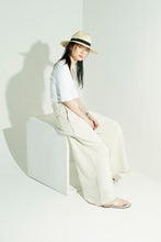 画像をギャラリービューアに読み込む, CANOÉ Organic Cotton : Comfy 2tacs wide pants #CACS0150b