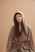 画像をギャラリービューアに読み込む, CANOÉ Undyed Cashmere Knit : Hooded cardigan
