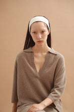 画像をギャラリービューアに読み込む, CANOÉ Undyed Cashmere Knit : Collared dress
