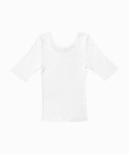 画像をギャラリービューアに読み込む, CANOÉ Ultimate Pima Organic Cotton TIGHT FIT HALF SLEEVE CREW-NECK : WHITE #CS0040b