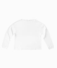 画像をギャラリービューアに読み込む, CANOÉ Ultimate Pima Organic Cotton LOOSE FIT LONG SLEEVE SWEATSHIRTS : WHITE #CS0090b