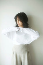 画像をギャラリービューアに読み込む, CANOÉ Ultimate Pima Organic Cotton LOOSE FIT LONG SLEEVE SWEATSHIRTS : WHITE #CS0090b