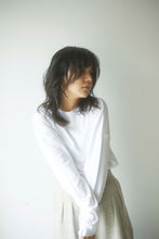 画像をギャラリービューアに読み込む, CANOÉ Ultimate Pima Organic Cotton LOOSE FIT LONG SLEEVE SWEATSHIRTS : WHITE #CS0090b