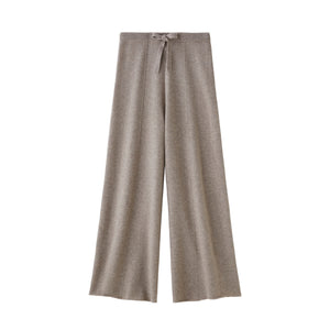 CANOÉ Undyed Cashmere Knit : Wide pants