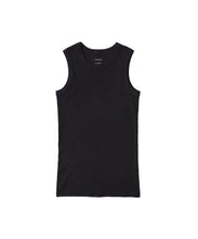 Load image into Gallery viewer, CANOÉ Ultimate Pima Organic Cotton TIGHT FIT TANK TOP : BLACK #CS0010b　

