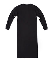 Load image into Gallery viewer, CANOÉ Ultimate Pima Organic Cotton LOOSE FIT LONG SLEEVE TUNIC : BLACK #CS0050b
