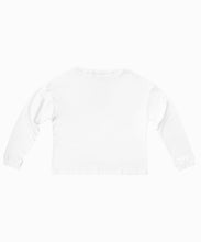Load image into Gallery viewer, CANOÉ Ultimate Pima Organic Cotton LOOSE FIT LONG SLEEVE SWEATSHIRTS : WHITE #CS0090b
