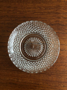 VINTAGE GLASS PLATE E / CN200516-E / 明治大正期小皿 : CLEAR : W10 / CANOÉ MAGASIN GÉNÉRAL